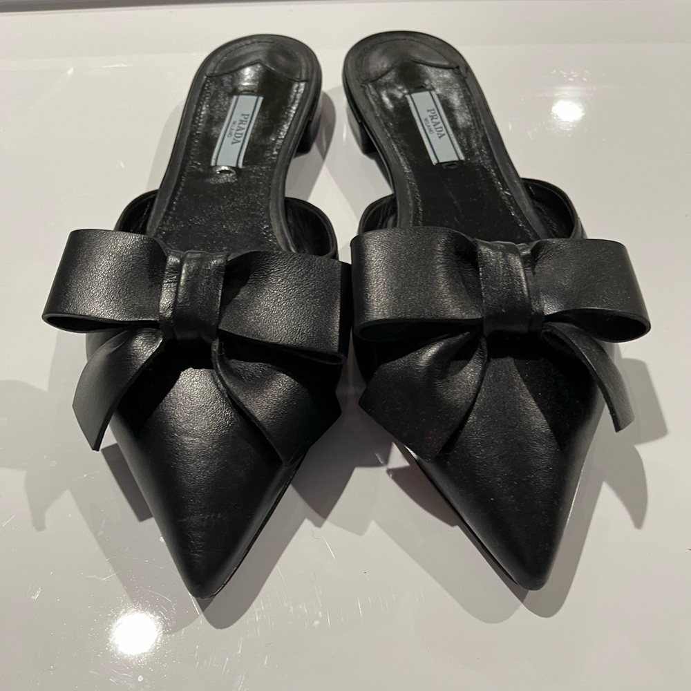 Prada Bow Mules